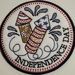 Independence Day Embroidered Coaster